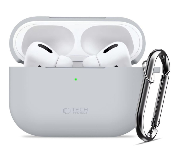 Tech-Protect Silicone Hook Do Apple Airpods Pro 3 Crayon Grey - 1367339 - zdjęcie 2